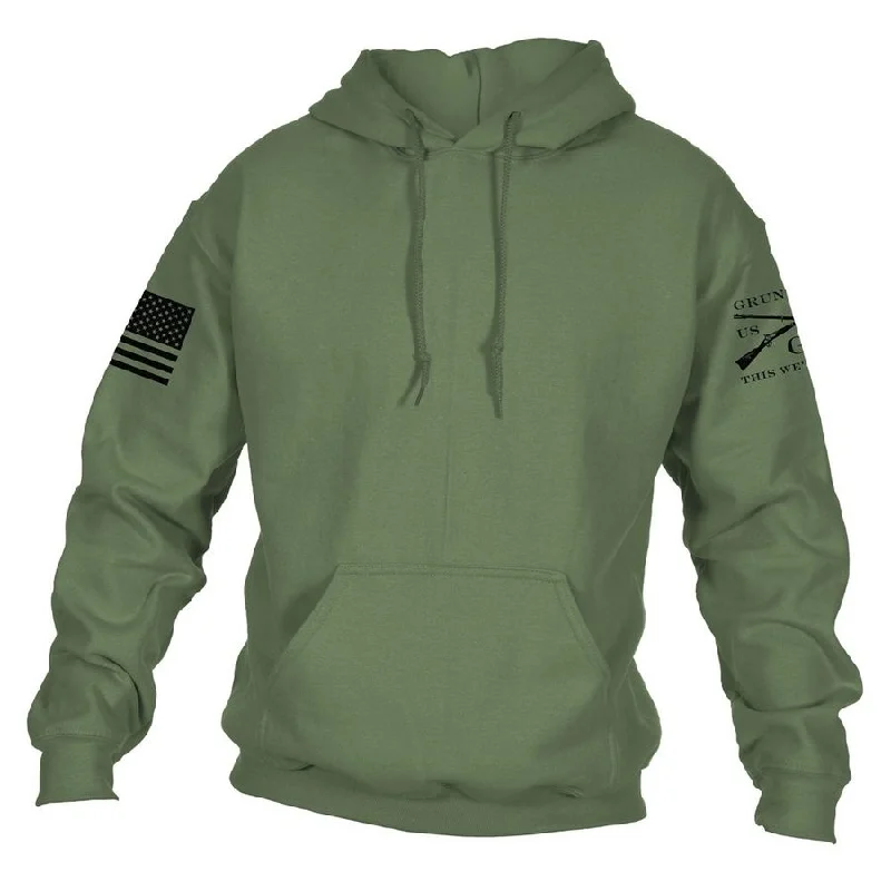 Graphic - printed men hoodie with anime motifs for otaku fans Basic Hoodie - Military Green