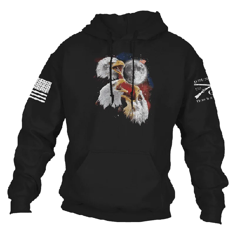 Men hoodie with a drawstring hood and adjustable hem Freesome Hoodie - Black