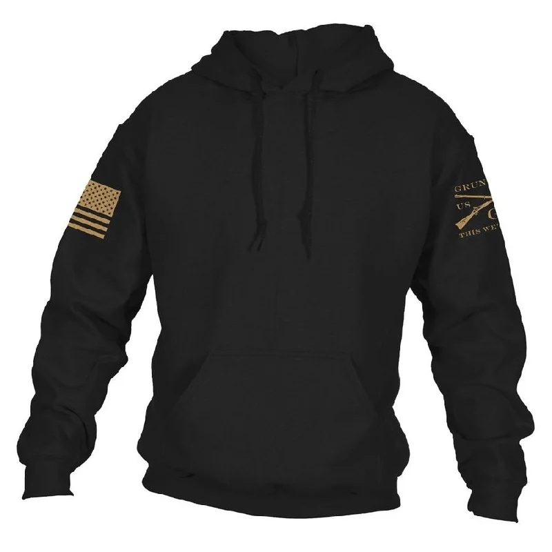 Camouflage - pattern men hoodie for outdoor enthusiasts Basic Hoodie - Black