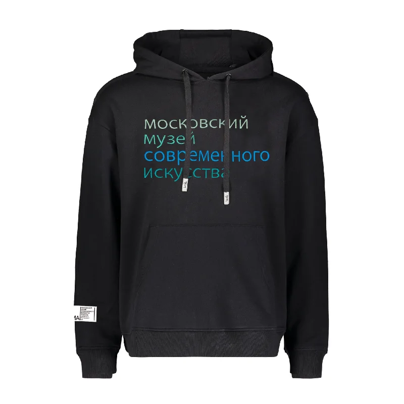 Men hoodie for gym workouts with moisture - wicking technology GEORGIA HOODIE BLACK