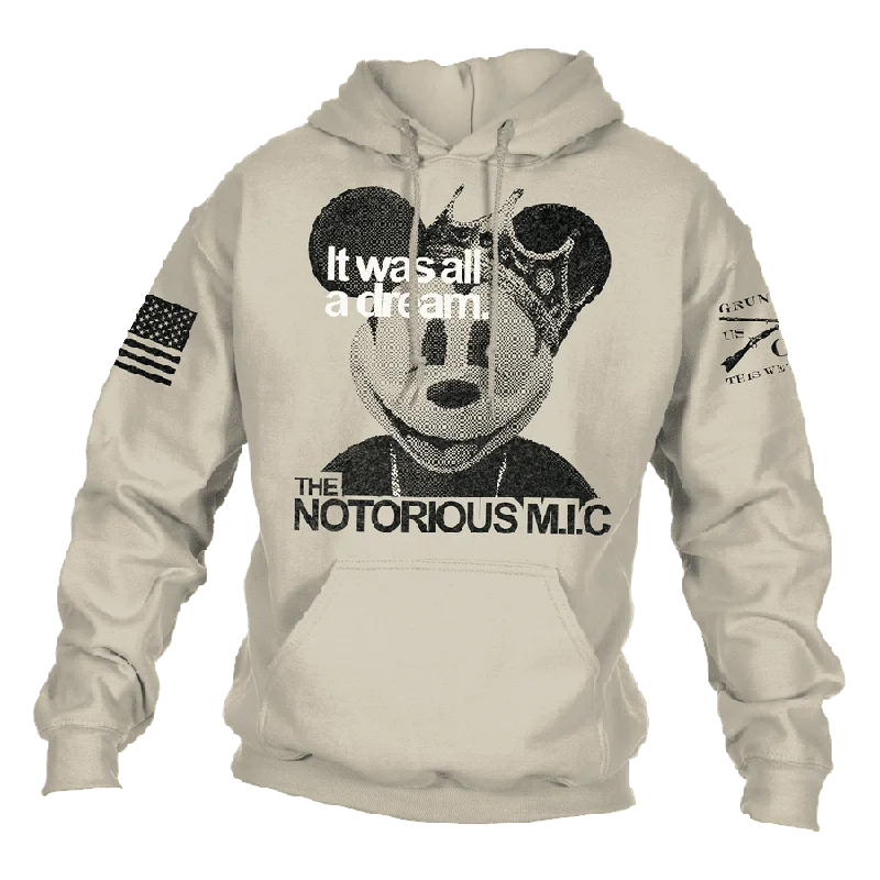 Men hoodie with a detachable hood for versatility Notorious M.I.C. Hoodie - Sand