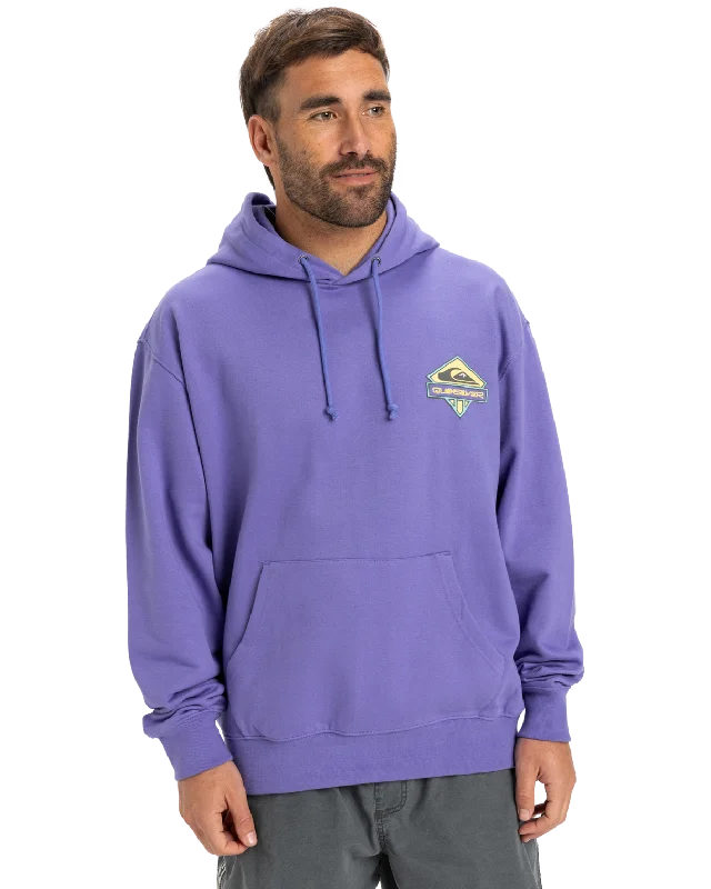 Lightweight men hoodie with mesh panels for breathability Apog Heritage Hoodie in Dusted Peri Lightweight men hoodie with mesh panels for breathability Apog Heritage Hoodie in Dusted Peri