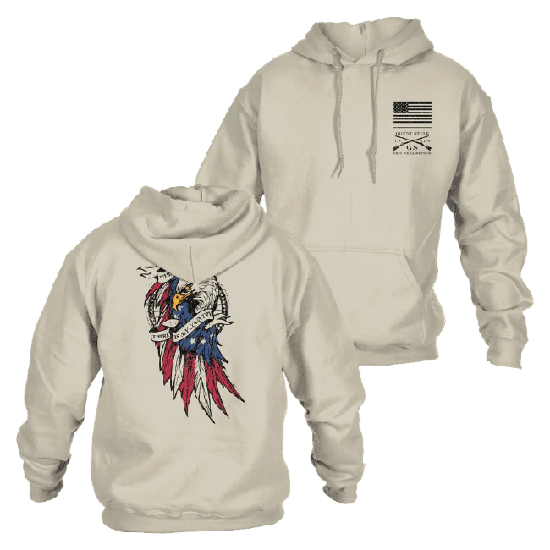 Thermal - insulated men hoodie for winter sports Liberty Dwells Hoodie - Sand