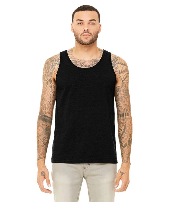 3480CVC - Bella + Canvas Unisex Heather CVC Tank Top | Black Heather