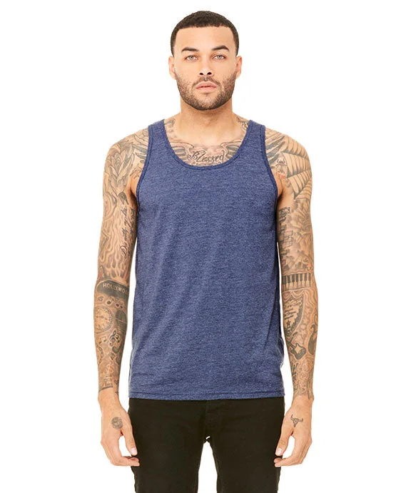 3480CVC - Bella + Canvas Unisex Heather CVC Tank Top | Heather Navy