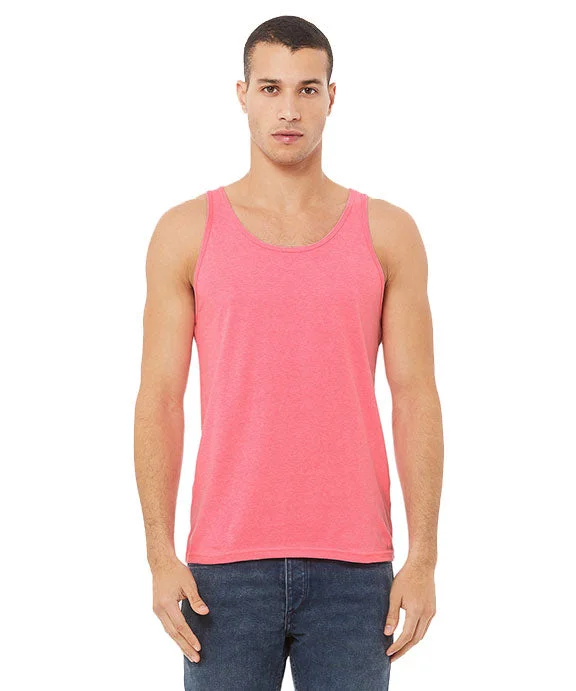 3480CVC - Bella + Canvas Unisex Heather CVC Tank Top | Neon Pink