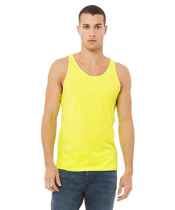 3480CVC - Bella + Canvas Unisex Heather CVC Tank Top | Neon Yellow