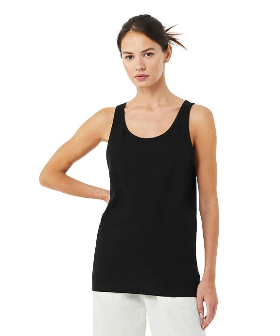 3480CVC - Bella + Canvas Unisex Heather CVC Tank Top | Solid Black Blend