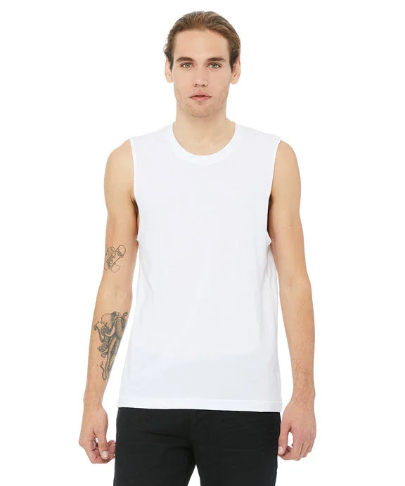 3483 - Bella + Canvas Unisex Jersey Muscle Tank Top | White