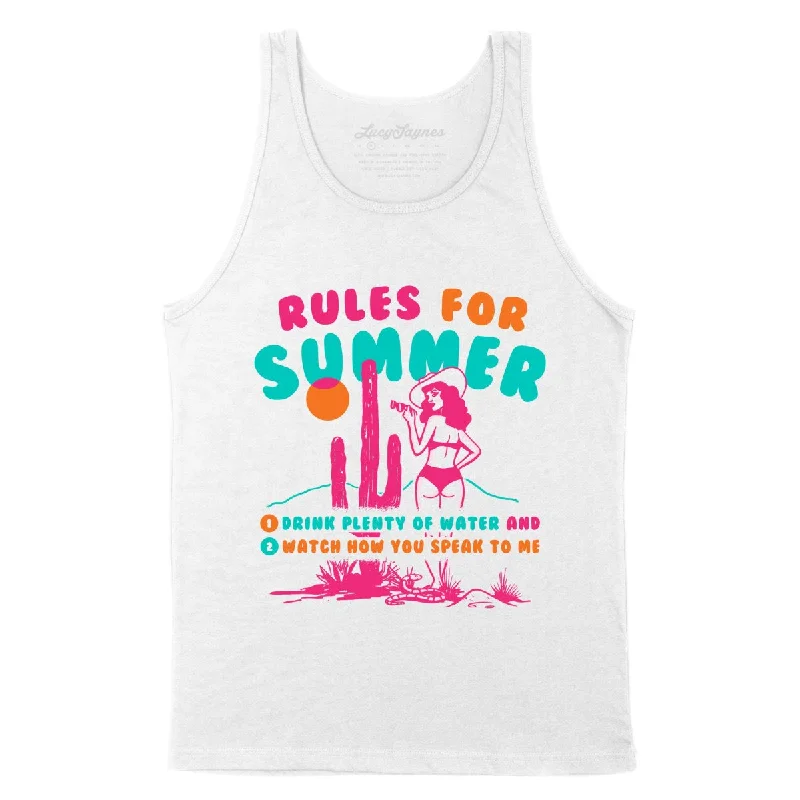 Rules For Summer Unisex Tank Top