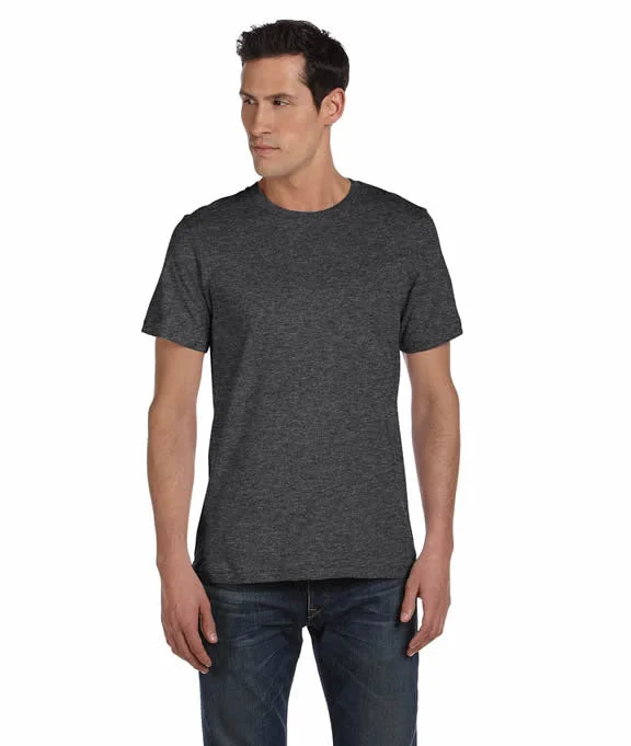 3001U - Bella + Canvas Unisex Made in the USA Jersey Short-Sleeve T-Shirt | Dark Grey Heather