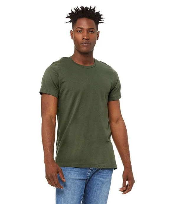 3001U - Bella + Canvas Unisex Made in the USA Jersey Short-Sleeve T-Shirt | Military Green