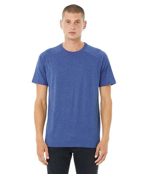 3201 - Bella + Canvas Mens Heather CVC Raglan T-Shirt | Heather True Royal